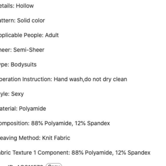 Black Hollow Out Floral Pattern Halter Top Fishnet Bodysuit - Picture 6 of 6